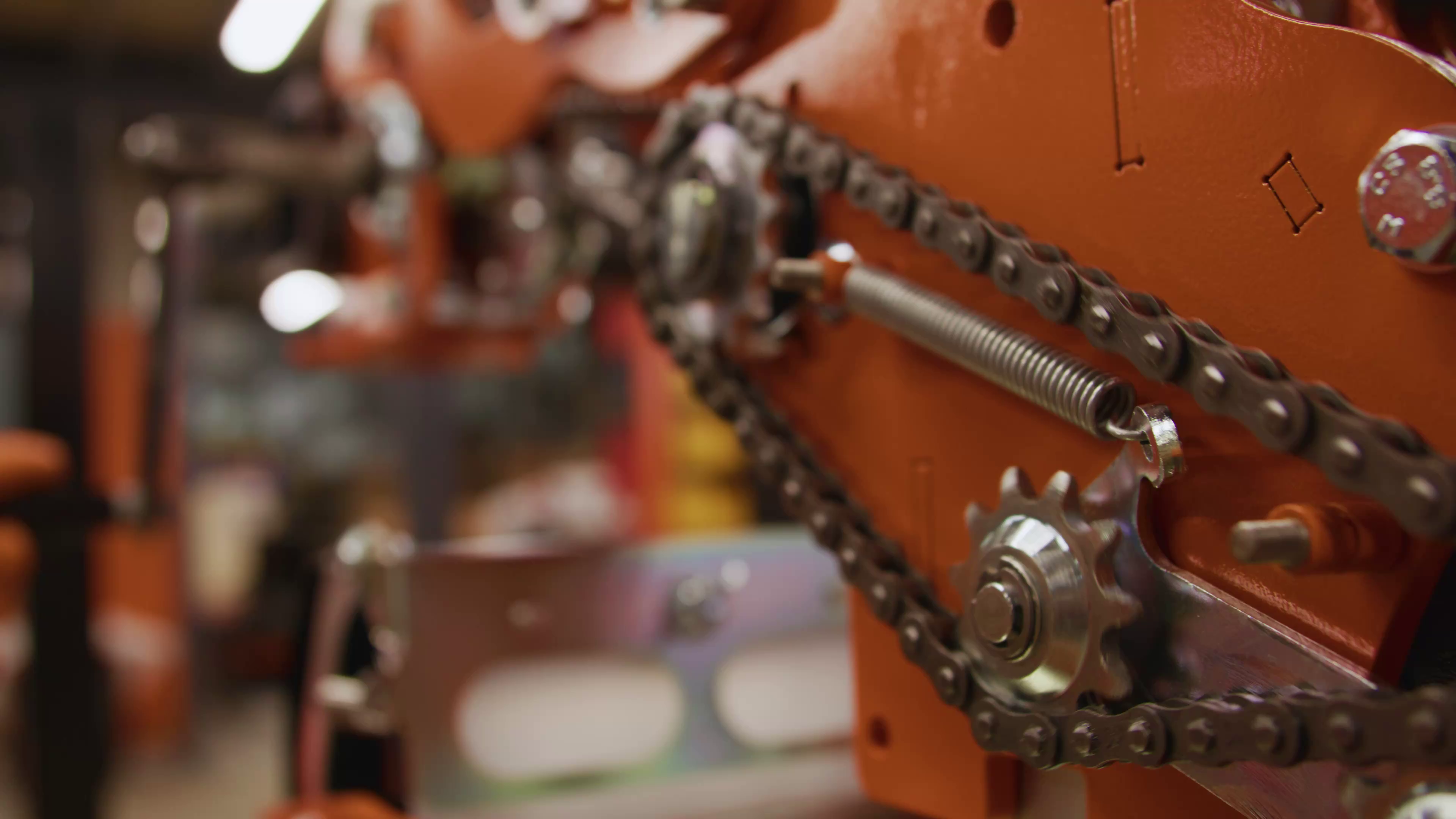 Close-up of a genuine Stanhay seed drill component
