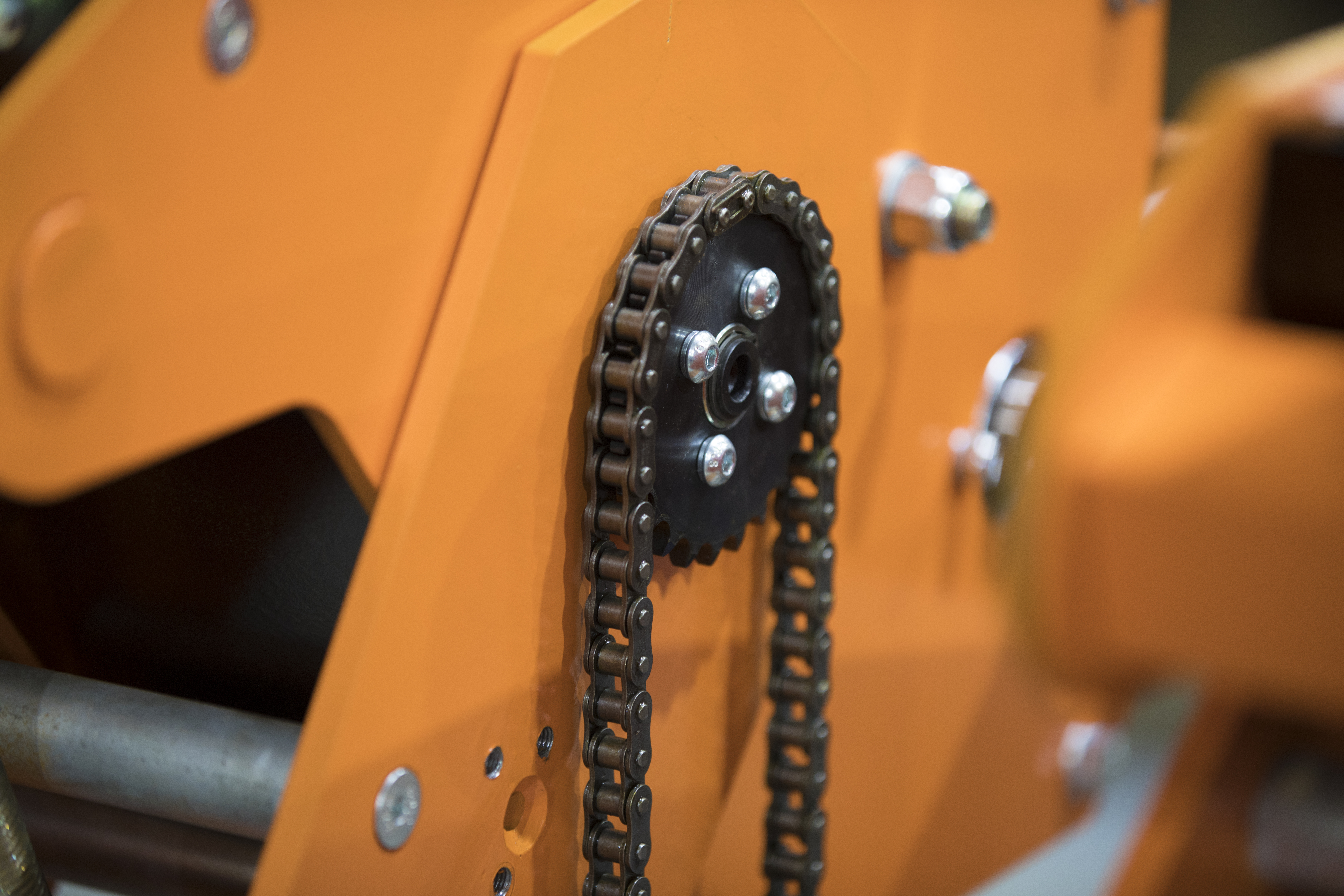 Close-up of a genuine Stanhay seed drill component